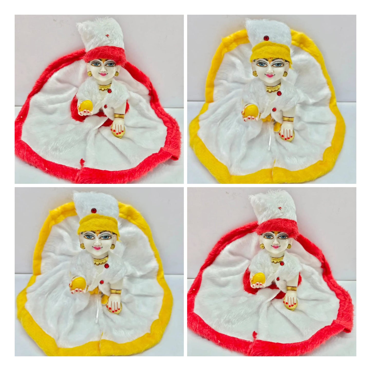 Winter Special Warm White Dress Pack of 3 Pc ( Random Color And Print )