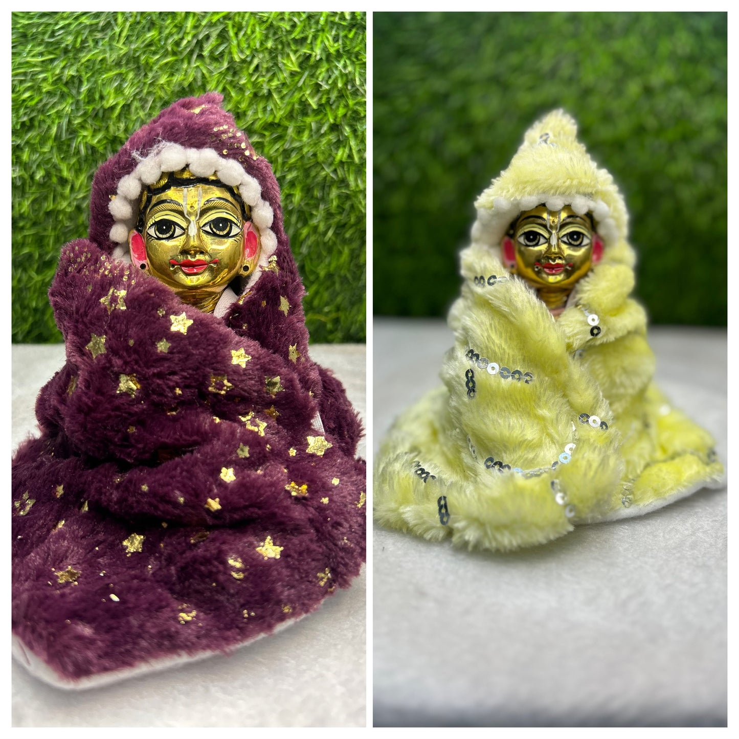 Winter Special Warm Fur Ponchu Pack Of 2 Pc ( Random Color And Print )