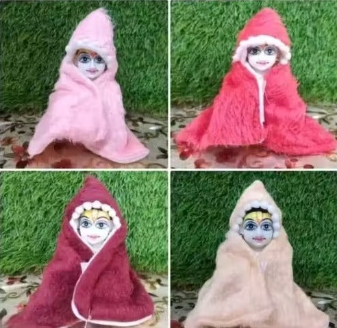 Laddu Gopal Winter Warm Ponchu Poshak (Pack of 4)