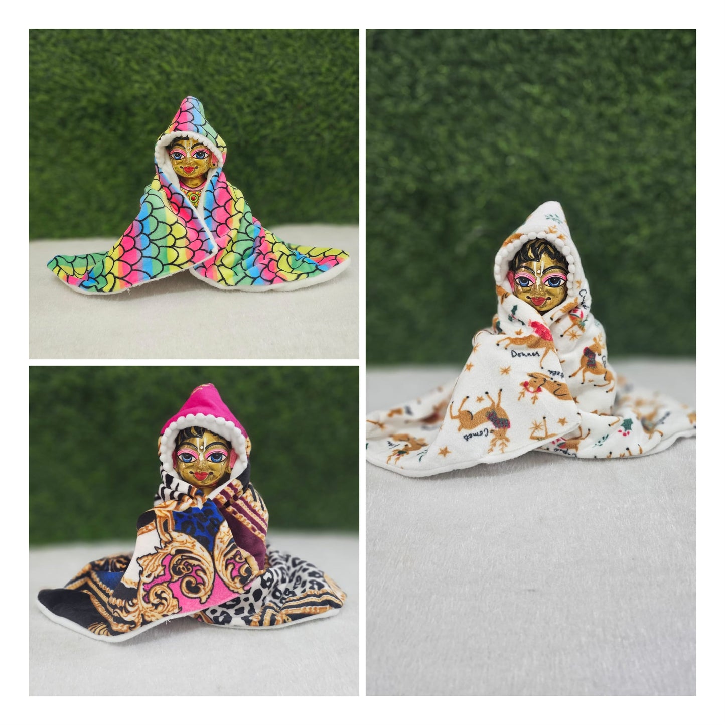 Winter Special Warm Premium Ponchu Pack Of 3 Pc ( Random Color And Print )