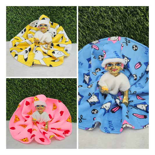 Winter Special Warm Printed Dress Pack Of 3 Pc ( Random Color And Print )