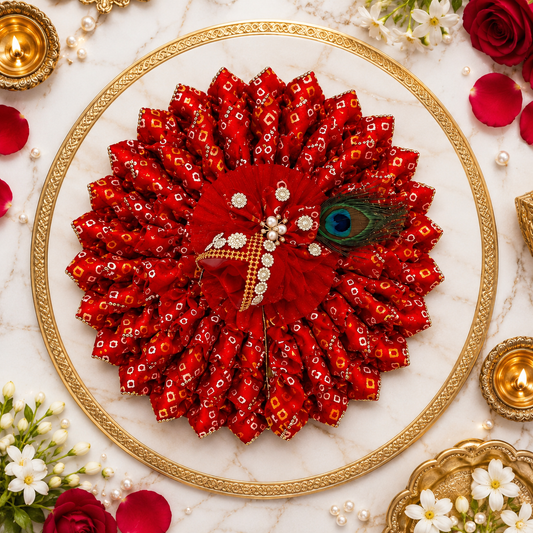 Janmashtami Special Handmade Laddu Gopal Dress | Premium Bandhani Poshak