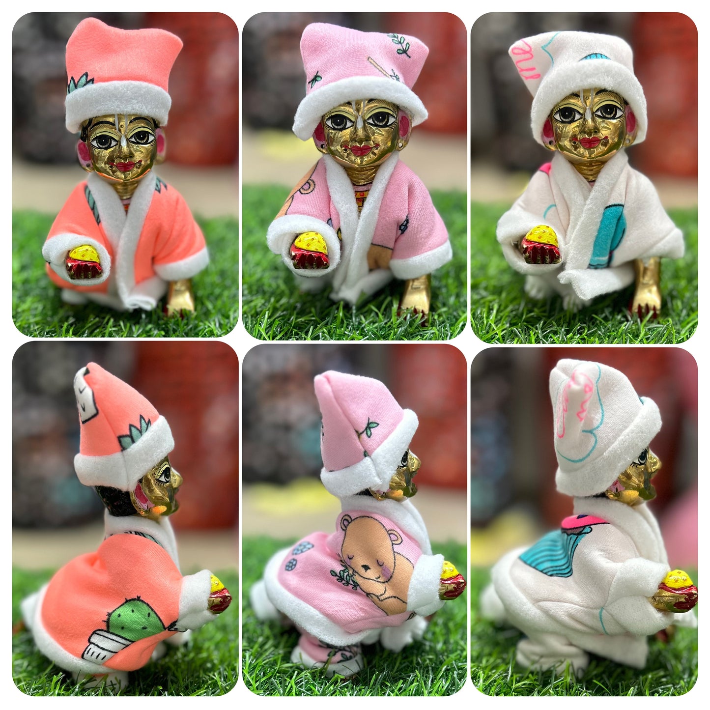 Winter Special Warm Cap Night Suit  Pack Of 3 Pc ( Random Color And Print )