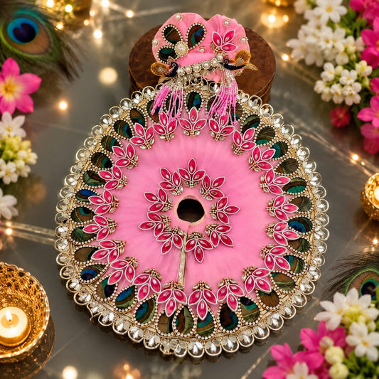 Janmashtami Special Pink Laddu Gopal Dress | Luxury Handmade Poshak