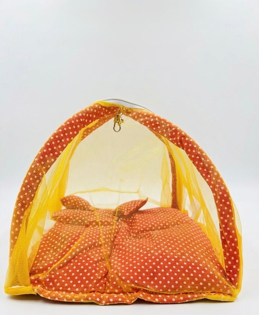 Laddu Gopal Mosquito Net (Machar Dani) | Soft Cotton Protective Net for Kanha Ji | All Sizes Available