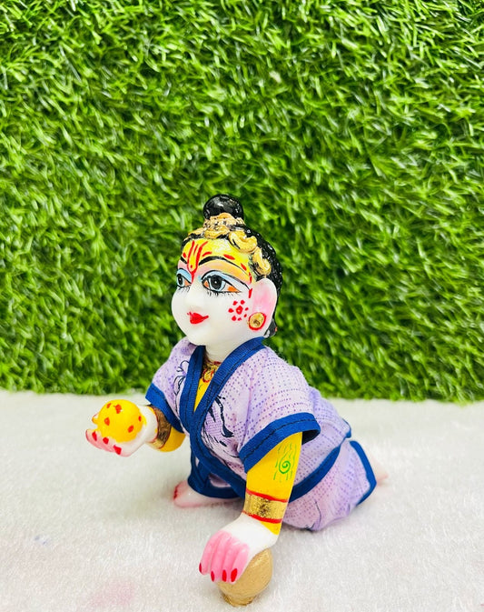 Laddu Gopal Summer Night Suit Pack of 1 pc , Kanha Ji Poshak  ( Print And Color Random )